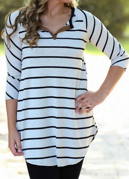 Take It Natural Stripe Top