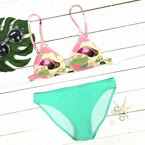 Take It To Hear Floral Bikini Set