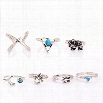 Oh My Love Turquoise Pieces Rings