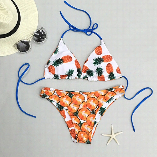 Wait For You Pineapple Bikini Set