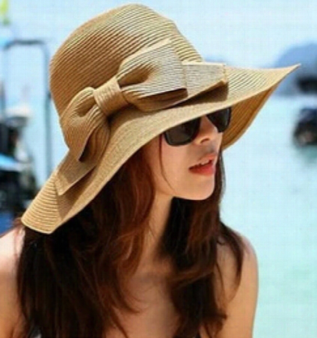 Wanderer Bowknot Straw Hat