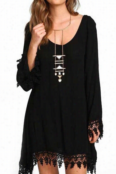 All That It Takes Lace Casual Dress