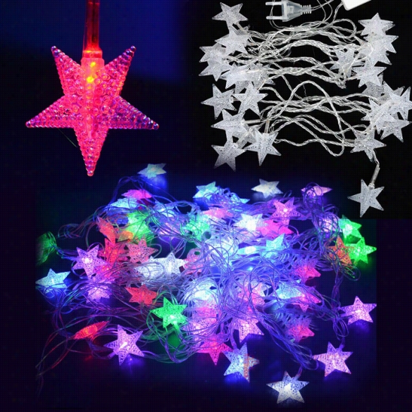 5m 28 Led Pentagram String Fairy Light Festigal Party  Wedding Dec Oration