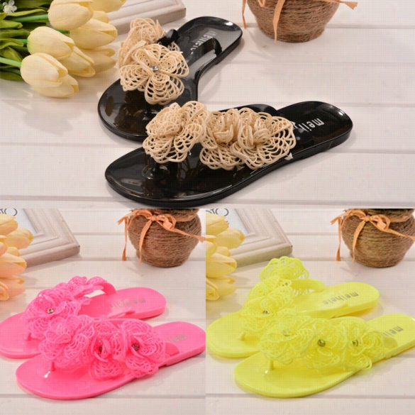 Fashion Women's Accidental Summer Floral Run Ashore Flat Flip Flop Sandals Slippers Shoes