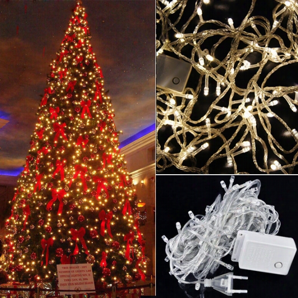 High Property 10m 100 Led Warm White Lights Decorative Christmas Party Twijkle String 110v