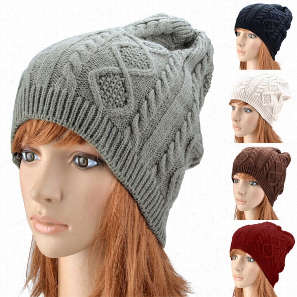 High Property Stylish Unaccustomed Fashion Unisex Knit Winter Warm Ca Pbeanie Hat New