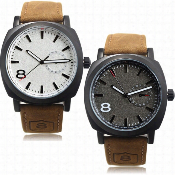 New Arrival Fashion Men Quartz Watche Leather Strap Watches Men Luxury Brand Military Watches #7 Sv001323