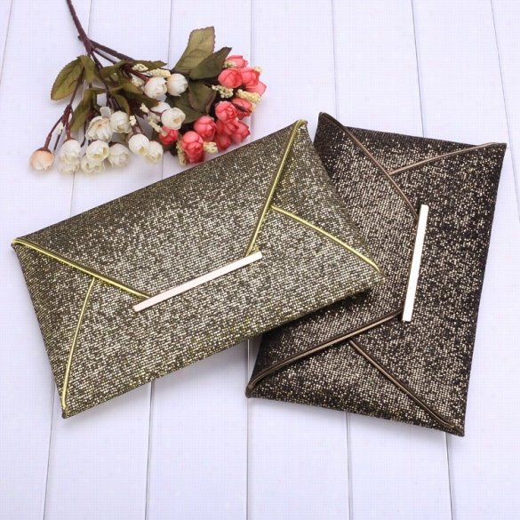 New Fahsion Women Sequins Elegant Bag Envelope Bag Clutch Evening Handbag