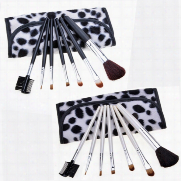 New Professional Makeup Cos Metic Brush Tool Set Eyebrow Brush Eye Sbadow Brush + Portable Kit Pouch