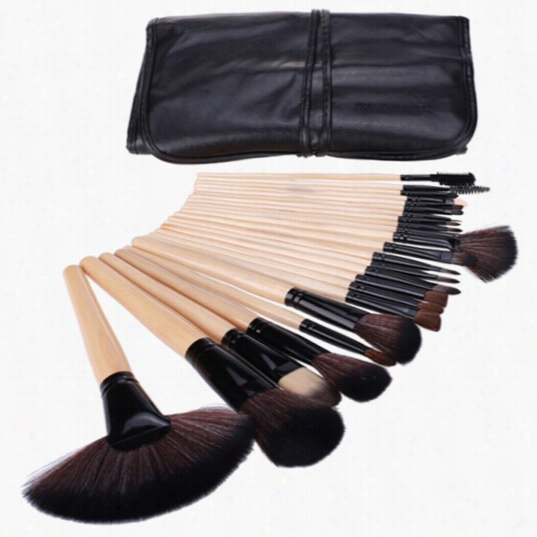 Professional 24pcs Makeup Bru Shes Eyebrow Tool Set Eyeshadow Brush Cosmetic Kit Bsg