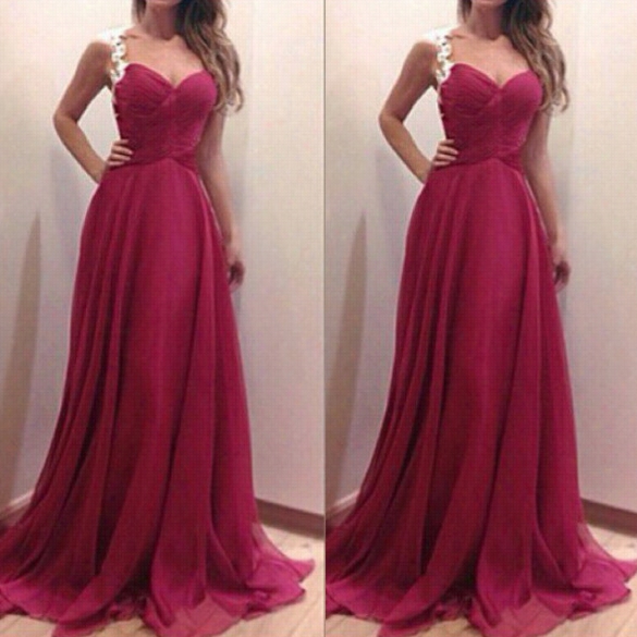 Fashionable Lady Women's Cockktail Evening Company Ball Prom Gown Formal Sleeveless Sexy Dress