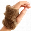 Fashion Winter Warm Women Faux Fur Fingerless Gloves Wrist Hand Warmer