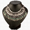 Hot Fashion Women Bohemia Vintage Style Alloy Thick Chocker Pendant Beads Beach Party Necklace