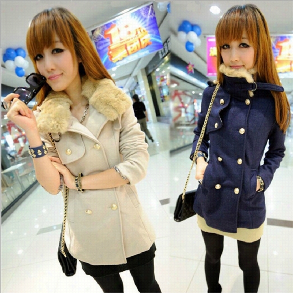 Women Fashion Double Breasted Winter Warn Clothes Trenvh Arka Coat Outwera Jcakets