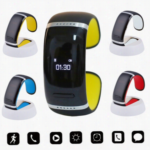 Wrist Smart Bracelet Watch Phone Blurtooth For Ios Android Samsung Iphonee White