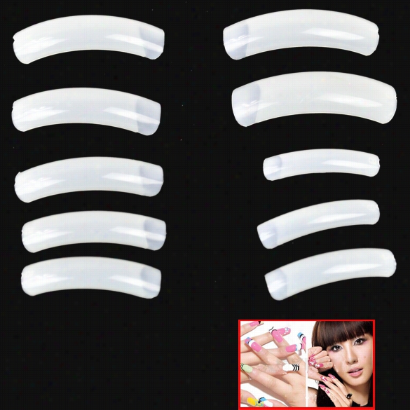 500 Pcs Natural Extra Long Acrylic Fake False Nails Nail Art Tips Dec Oration