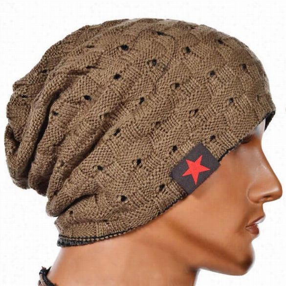 Hot Sale Unisex Impudent Hollow Out Wool Knit Autumn Winter Warm Beanie Cap