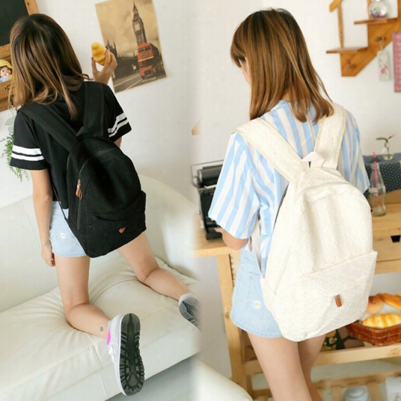 Hot Sale Women Lace Cute Backppack Sack Schoolbag Tote H Andbag Campus Bookbag