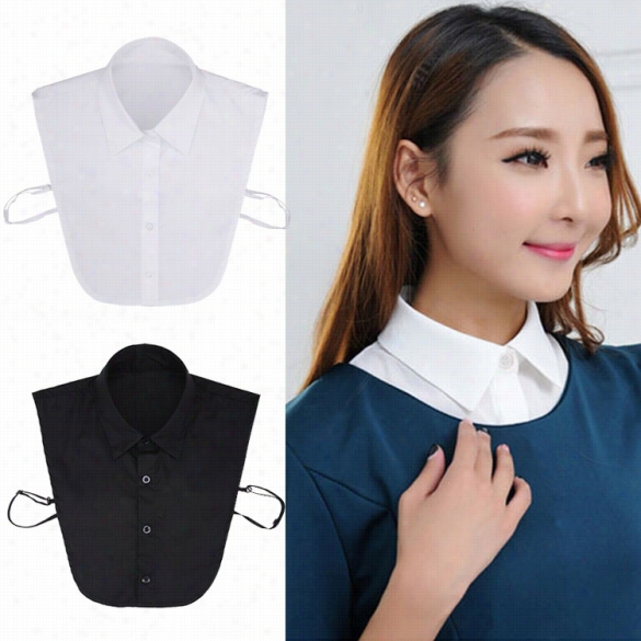 Korean Fashionl Ady Stylish Women's Removable Detachable Faux Lapel Shirt Collar Blouse Neck