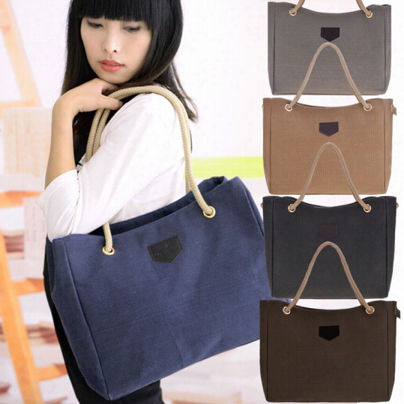 New Fashion Retro Women's Girl  Eco-friendly Canvas Hhan Dbag Shoulder Bag