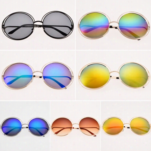 New Women Fashion Sunglasses Eyewear Retr O Style Casual Round Sunglasses