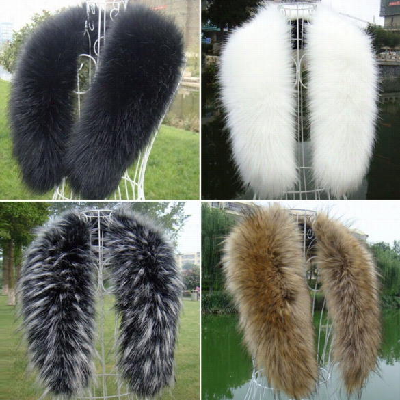 Winter Fashion Luxury Faux Fur Collar Scaff Warm Warmer Sh Awl Wrap Stole