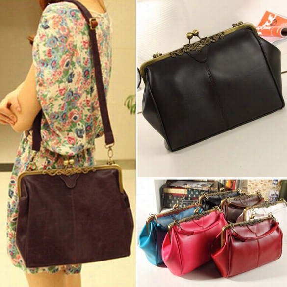 Women Retro Vintage Ladies Shoulder Purse Handbag Totes Bag Messenger Sack