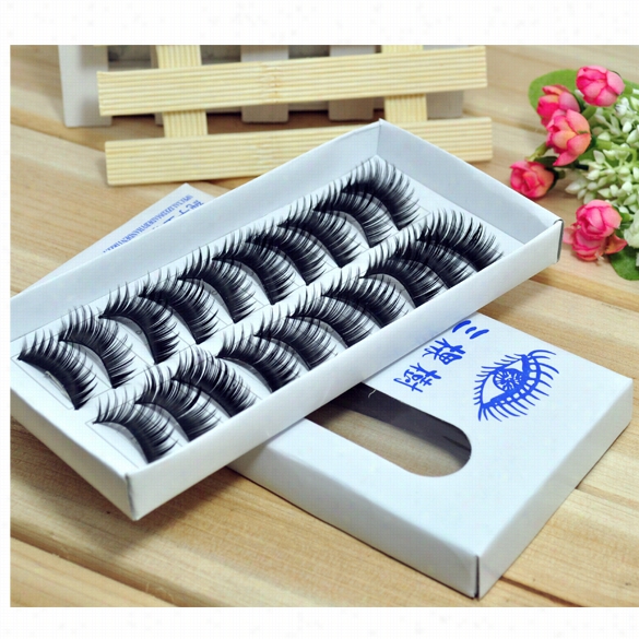 10 Pair Thick Long False Eyelashes Eyelash Eye Lashhes Voluminous Makeup