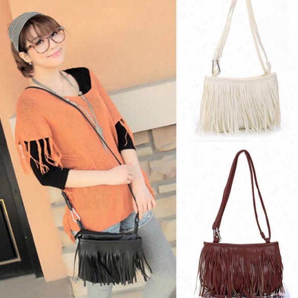 2015 New Arrival Hotsals Women's Tassel Shoulder Bag Cross Handbag