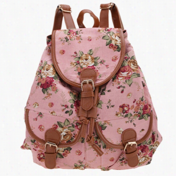 Casual Cute Fashion Girl Lady Women's Canvas Travel Satcehl Shoulder Bag Backpack School Rucksack