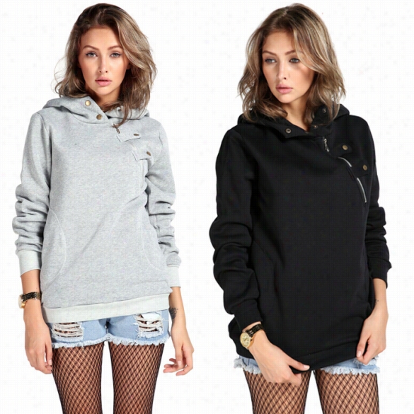 Fashion Casual Sport Sweater Coat Pullover Cover Girls Hoodies Sweatshirt