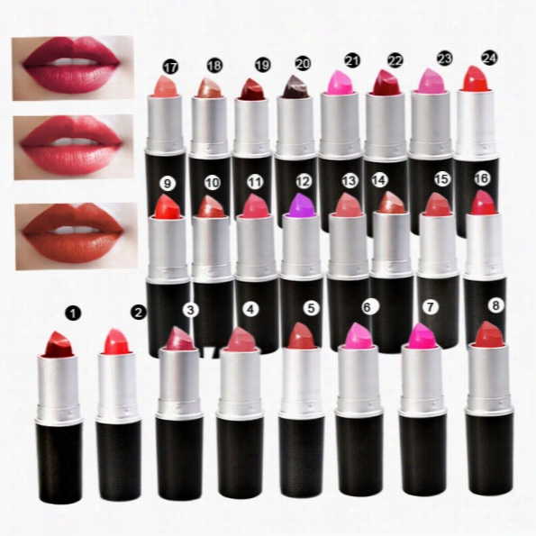 High Quality  Fashion Women Sexy 24 Colors Moisuree Charmingmatte Lipstick