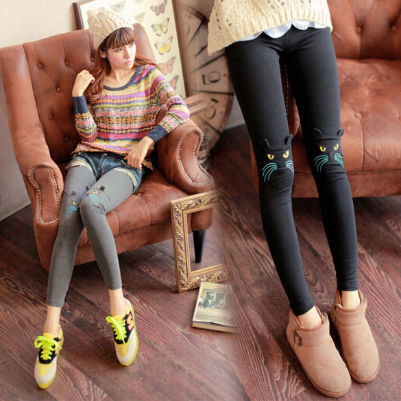 Recent Autumn Winter Knittiingc At Face Ear Stereo Soim Legging S Nine Minutes Pants Trousers