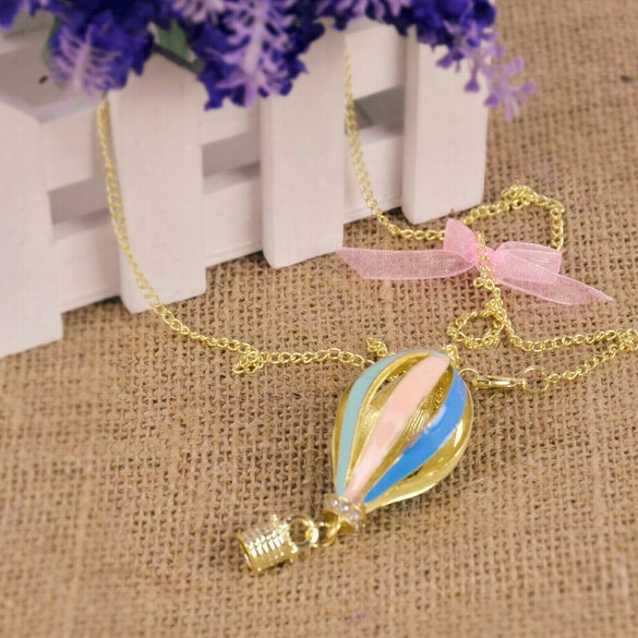 New Fashion Korean 1pcs Dreamer On Air Cololrful Crystal Focus Fire Balloon Neclace