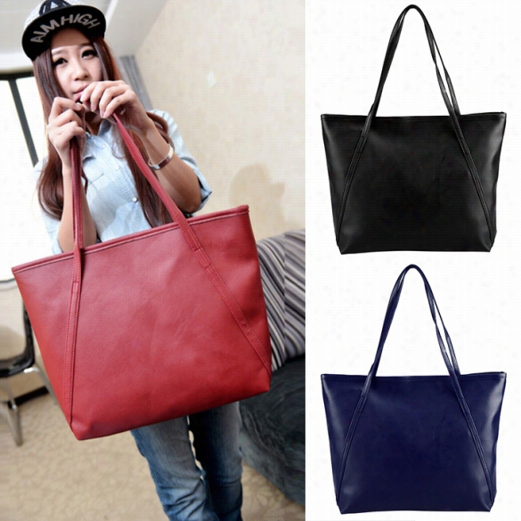 Ne Wfashion Women Synthetic Leather Vintage Syle Shoulder Bag Cadual Handbag