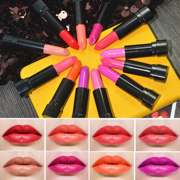 New Fashion Women Waterproof Makeup Lipsticck Lip Gloss 12 Colors Lipstick