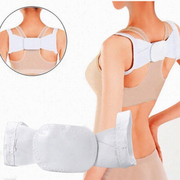 New Uisex Adjustable Body Posture Chastening Belt Shoulder Back Support Brace Correctioon Belt