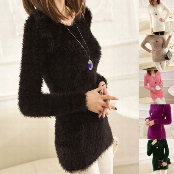 New Woman Winter Fasjion Casual Slim Pullover Long Knit Cardigan Sweater