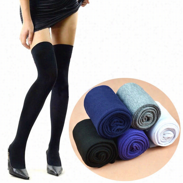 Over The Knee Socks Thigh High Cotton Stockings Thinnee New Arrival