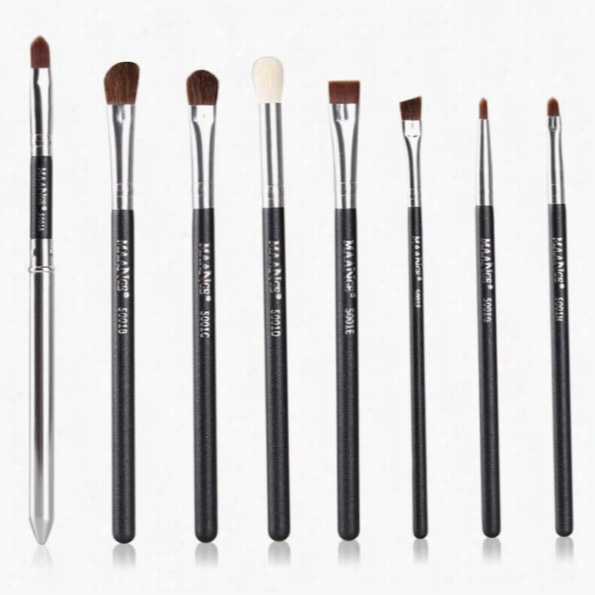 Professnial 8pcs Basic Makeup Brush Eye  Rushes Se T Mingle Eye Shadow Aangled Yeliner Smoked