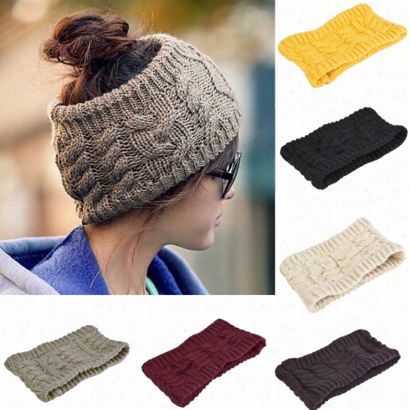 Solid Color Women's Winter Knittin Gcap Fashion Empty Hat Winter 6collors