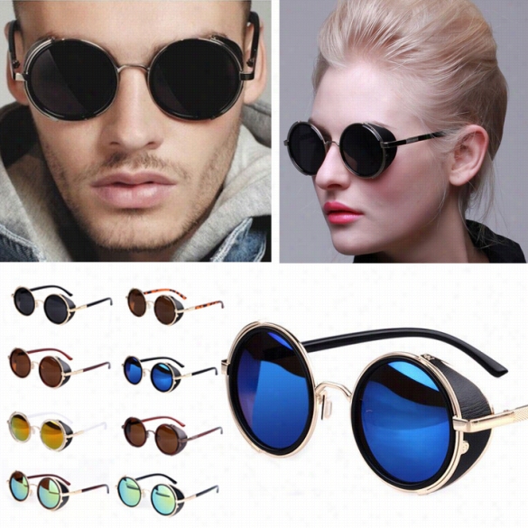 Steampunk Sunglasses 50s Ound Glasses Cyber G Ogggles Vintage Retro Blinder