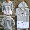 New Women Fashion Casual Hooded Cartoon Print Patchwork Pullover Hoodie