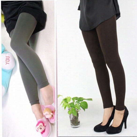 Women Warm Winter  Slim Leggings Stertch Pats Thick Footless Tight