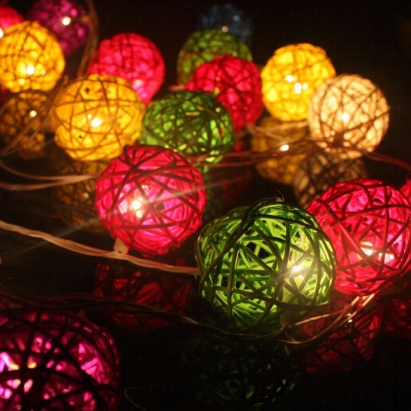 20  Ball Fairy String Lights Party Patio Holiday Wedding Bedroom Decor Eu Plug