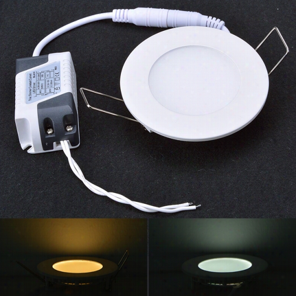 3w Bright Led Recessed Ceilig Panel Down Buoyant Bulb Lamp Dimmabel