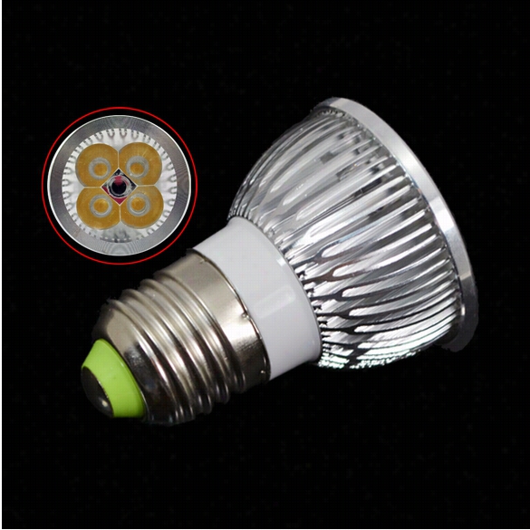 4w E27 High Power Focus Led Warm Whitte Dimmable Spot Lamp Light Bulb 85~265v