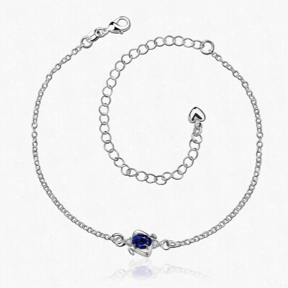 A 007-afree Shipping New Design Lareg Stock Delicate Handamde Cheap Silver Plated Anklet Bulk Sqpe