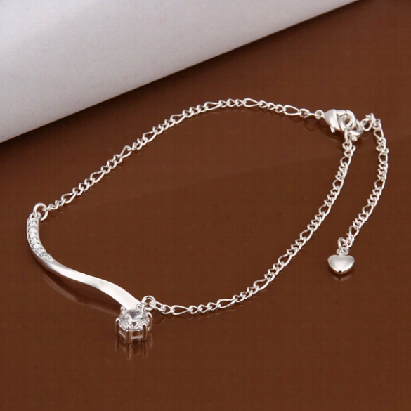 A012 Fee Shipping New Design Large Stock Delicate Handdmade Cheap Silver Plateed Anklet Bulk Sale