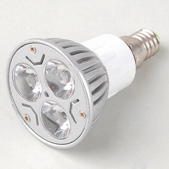 Base E14 3w 3x1w Led Energy Saving Light Bulb Lamp Cold White 220v-255v